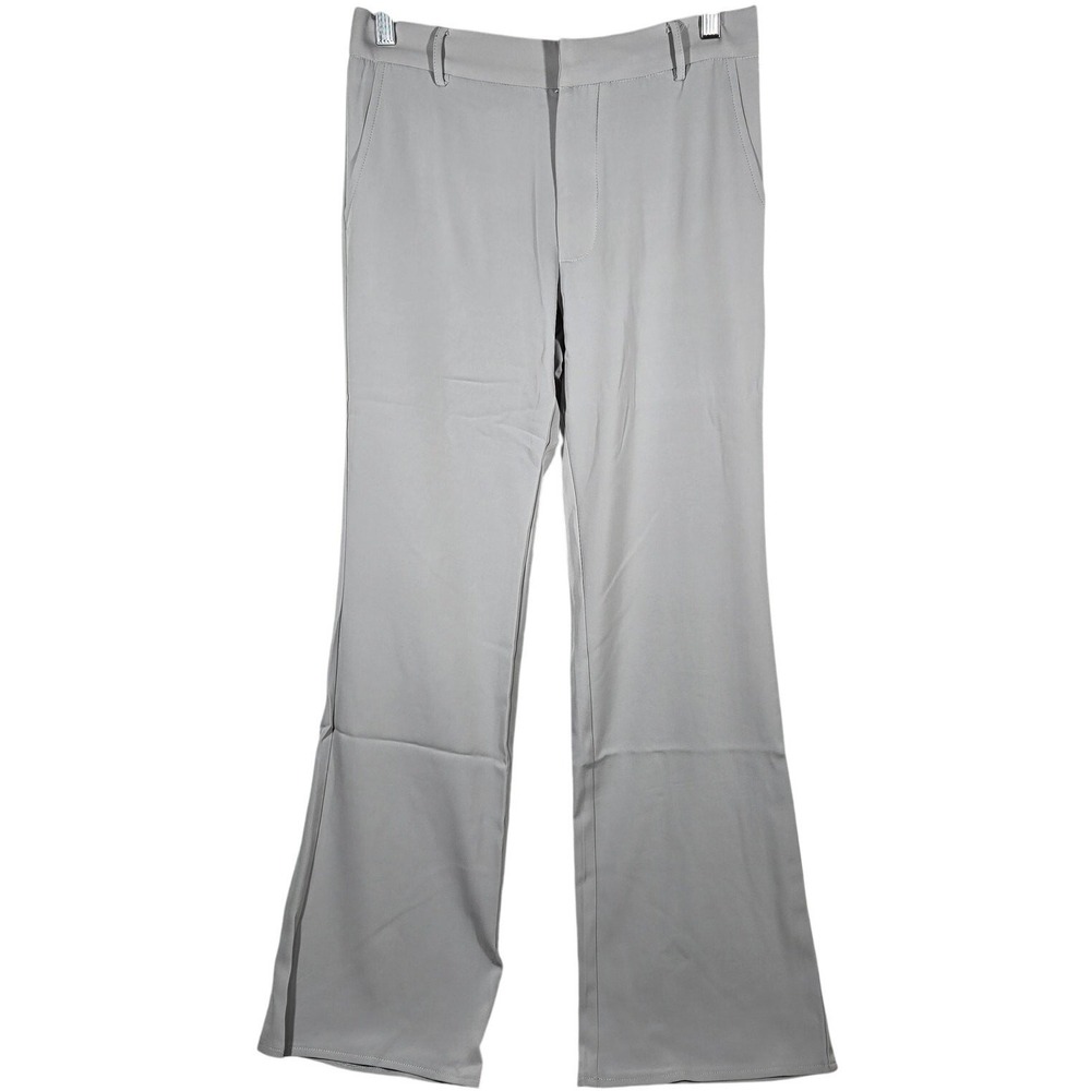 Area Stars Womens XS Light Gray High Rise Flare Leg‎ Dress Pants Trousers NEW